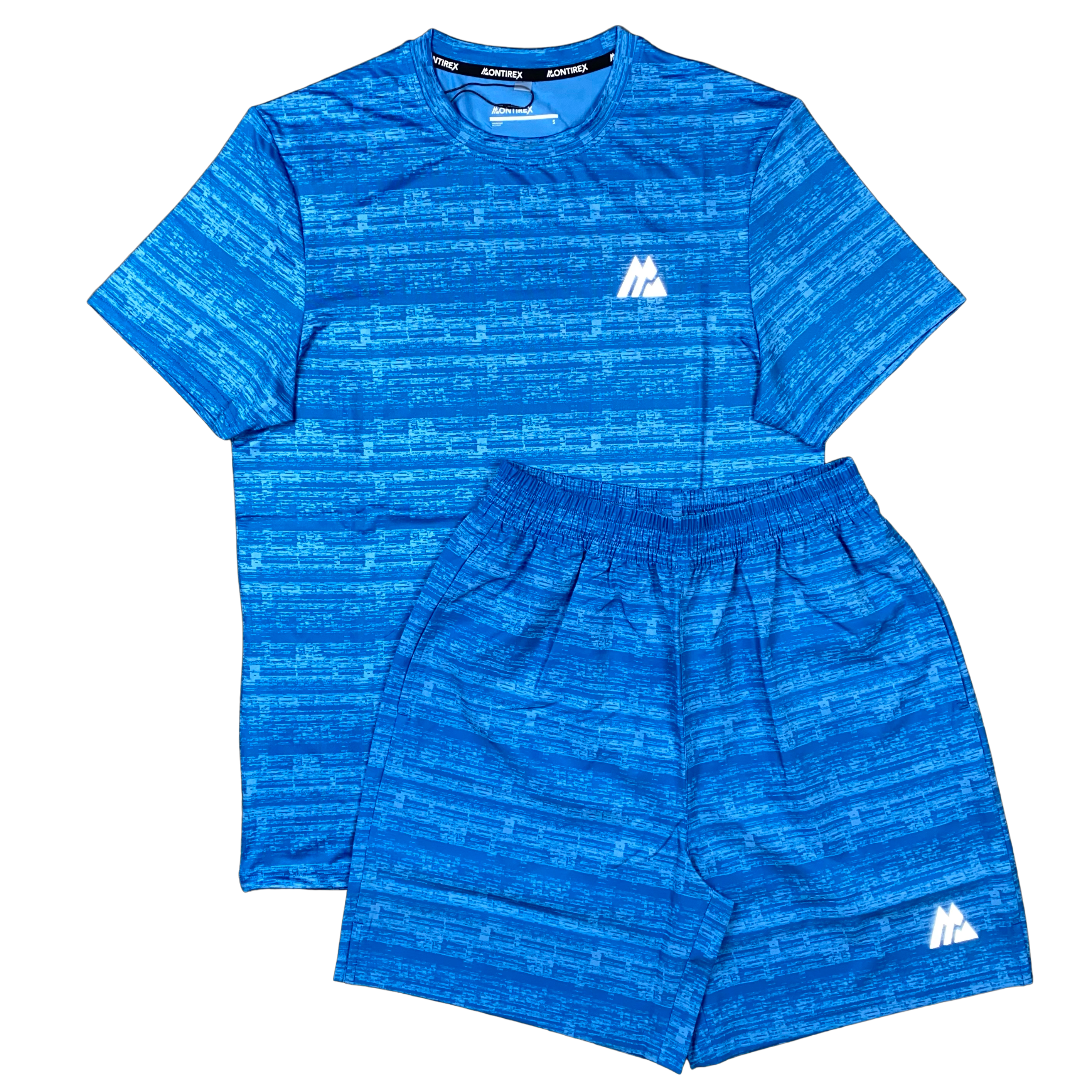 MONTIREX PACER PRINTED T-SHIRT / SHORTS SET - Egyptian Blue