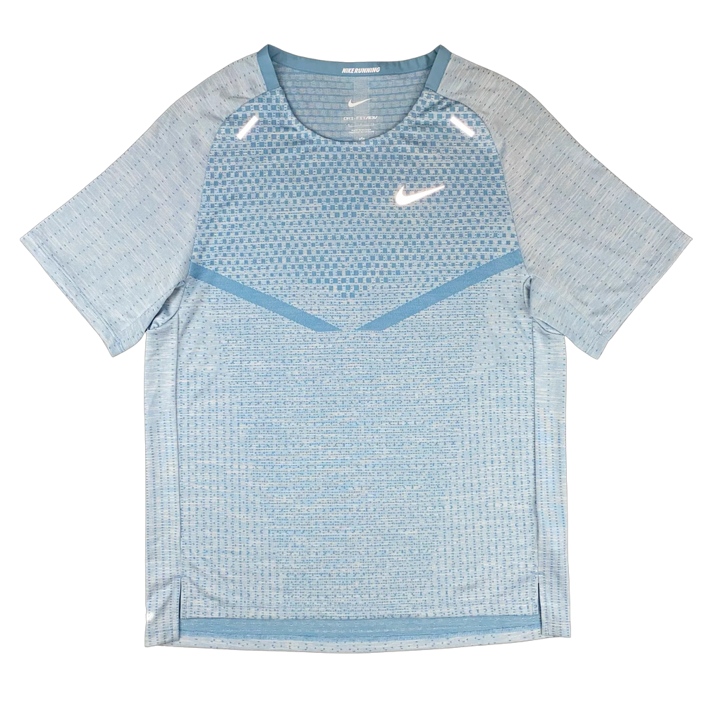 Nike Techknit Ultra Miler T-Shirt - Worn Blue