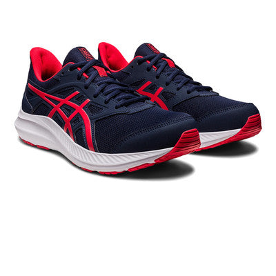 ASICS JOLT 4 RUNNING TRAINERS - MIDNIGHT/RED