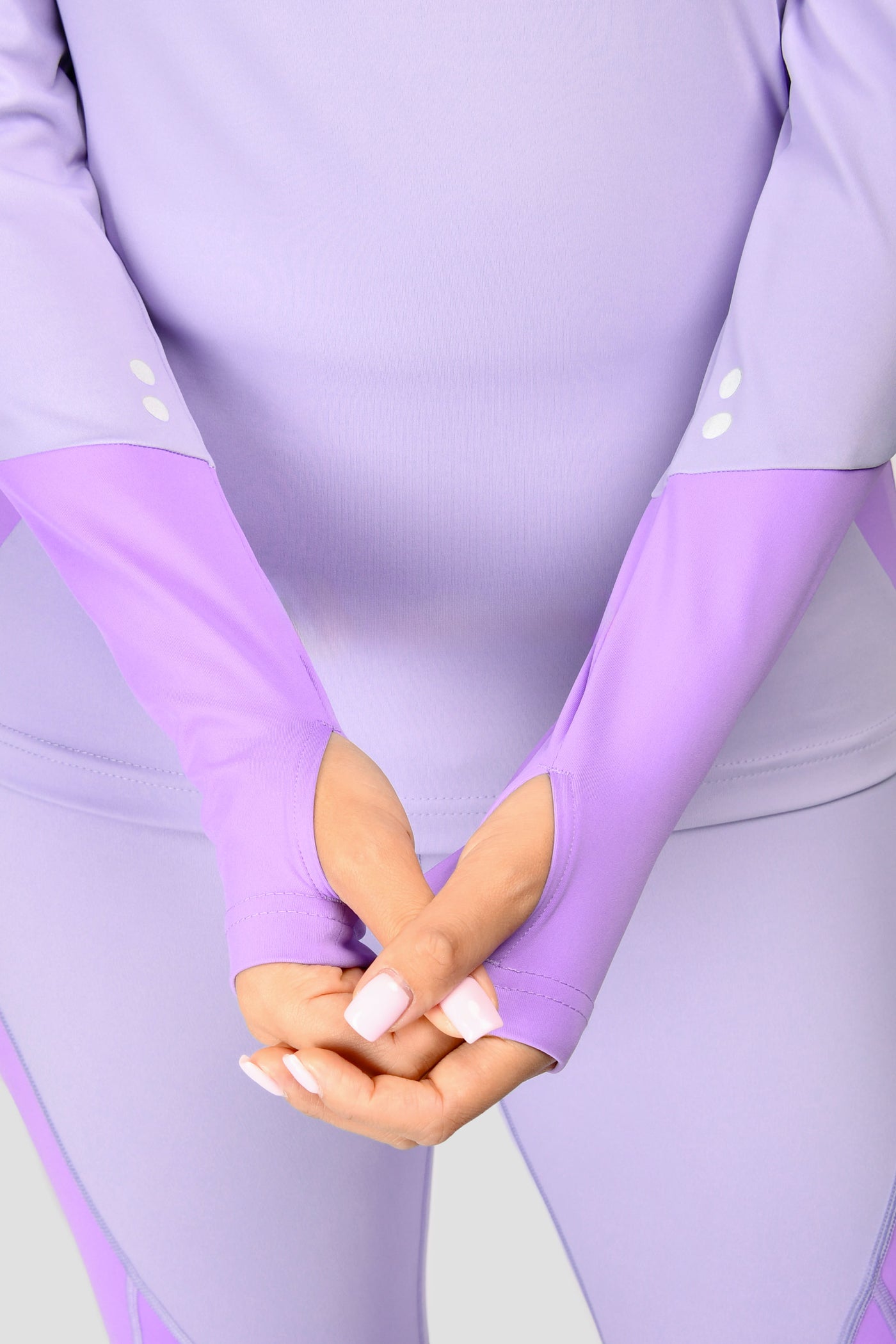 MONTIREX WOMEN'S POWER PANEL HALF ZIP TOP - LILAC