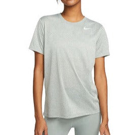 NIKE WOMEN'S DRI-FIT T SHIRT TOP - GREY