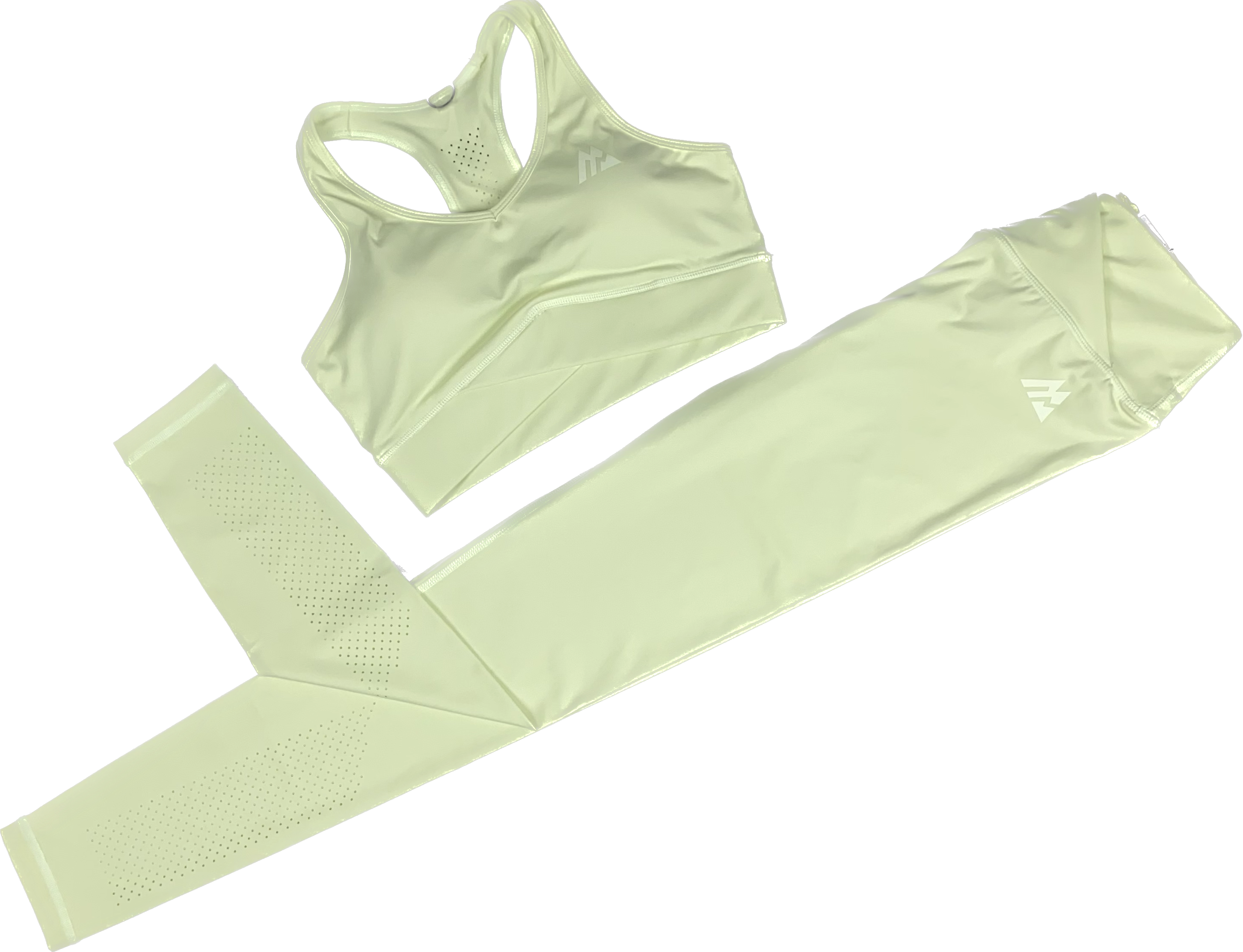 MONTIREX WOMEN’S ELEVATE BRA LEGGINGS SET - HONEYDEW