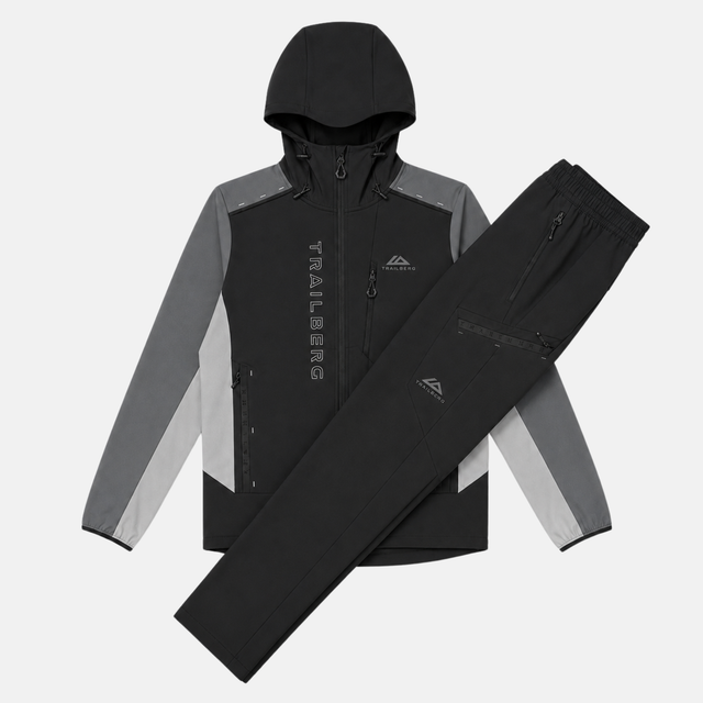 Trailberg Triathlon Ultra Tracksuit - Black/Graphite Grey