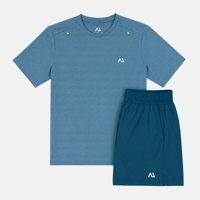 Agaru Pacer T-Shirt / Shorts Set - Marine Mint