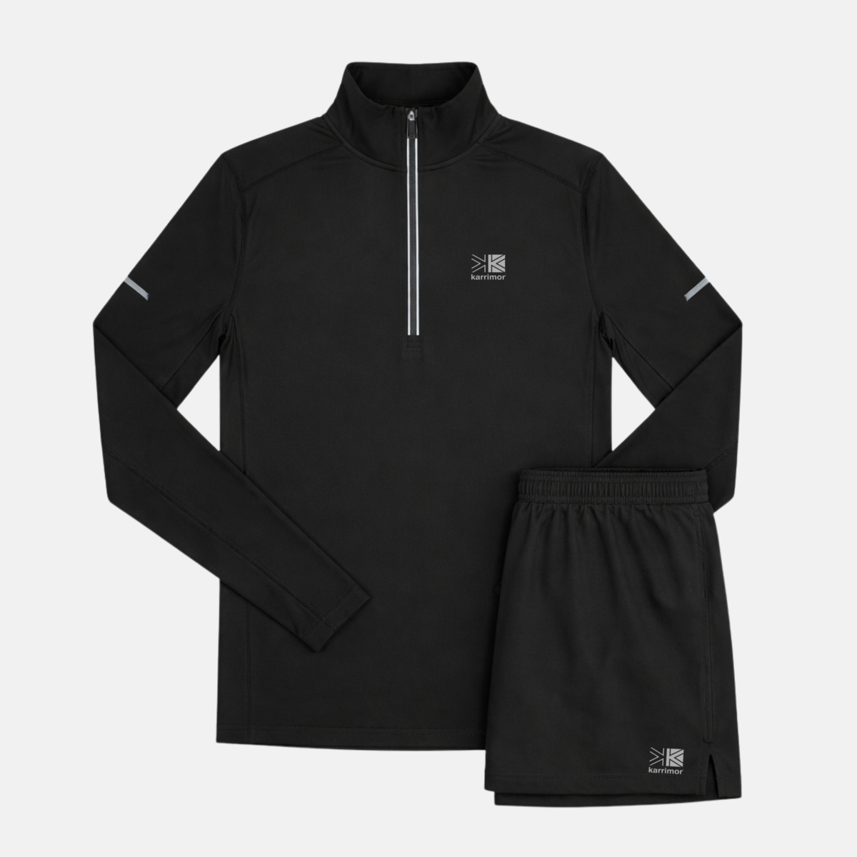 Karrimor Run 1/4 Zip / Shorts Set - Black – DripUnion