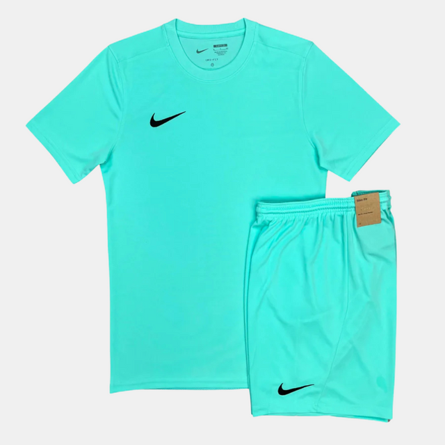 Nike Junior Dri-Fit Tshirt / Shorts Set - Hyper Turquoise