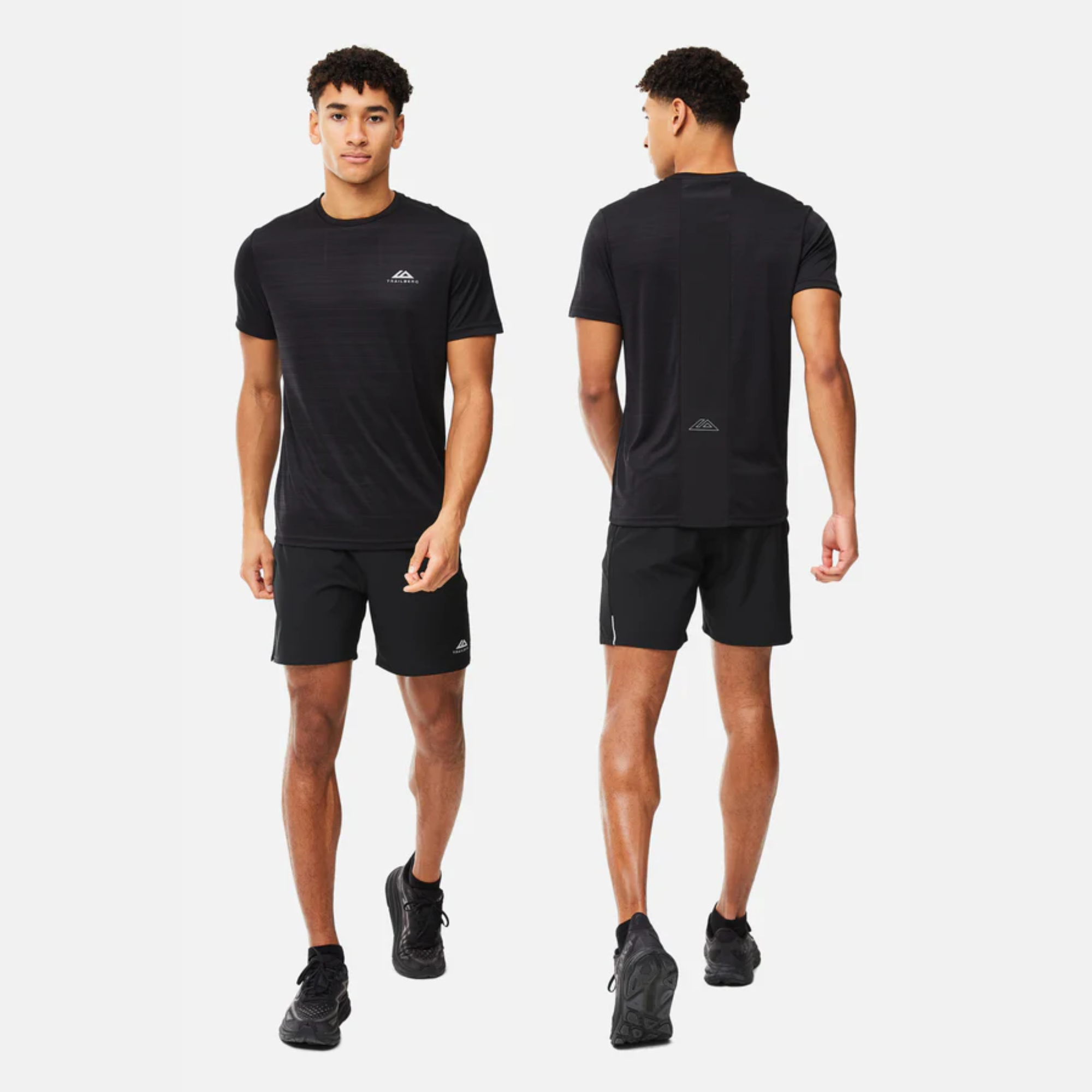 Trailberg Cloud T-Shirt / Essentials Shorts Set - Black