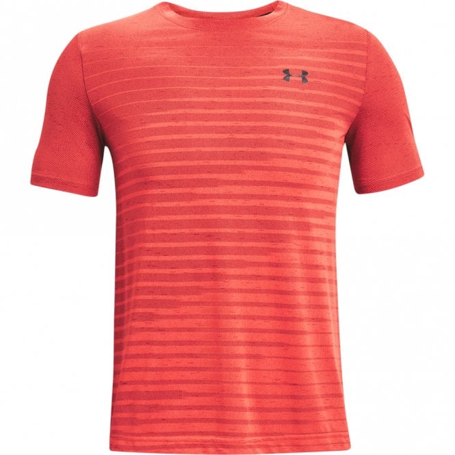 UNDER ARMOUR SEAMLESS T SHIRT - RED