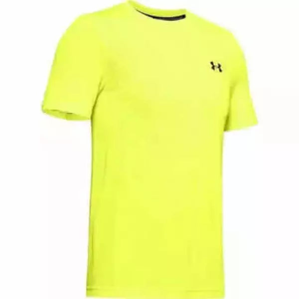 Under Armour Seamless Wave Short Sleeve Mens Training Top - YELLOW