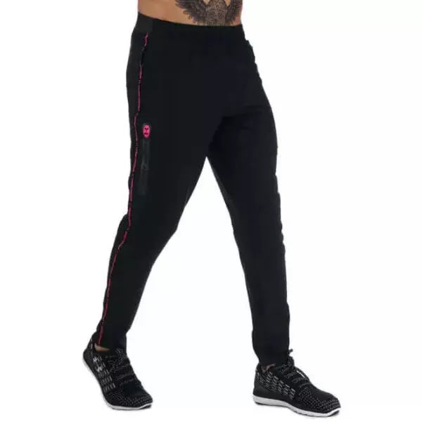 UNDER ARMOUR GEO WOVEN TROUSERS BLACK PINK