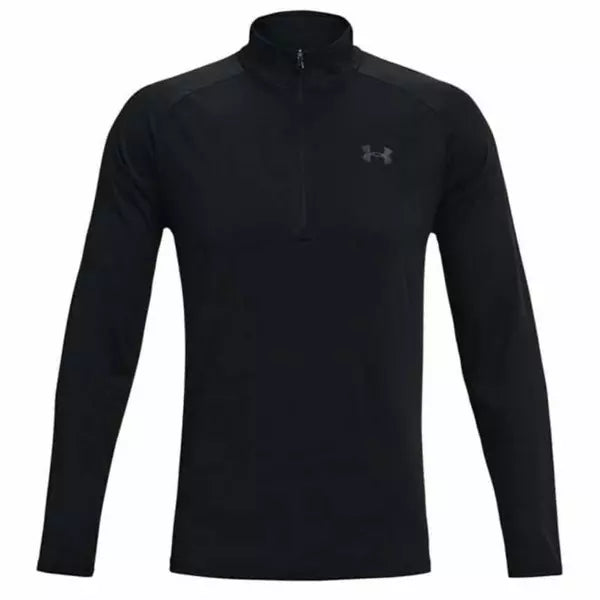 UNDER ARMOUR TECH HALF ZIP 2.0 - BLACK