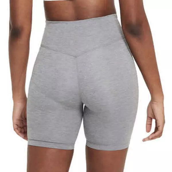 NIKE WOMEN'S ONE MID-RISE 7" BIKE SHORTS - GREY