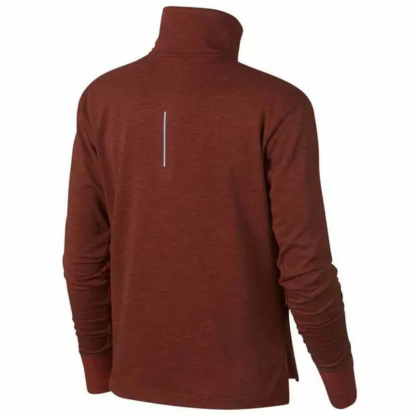 NIKE WOMEN'S THERMA SPHERE ELEMENT 2.0 HALF ZIP TOP - BURNT ORANGE