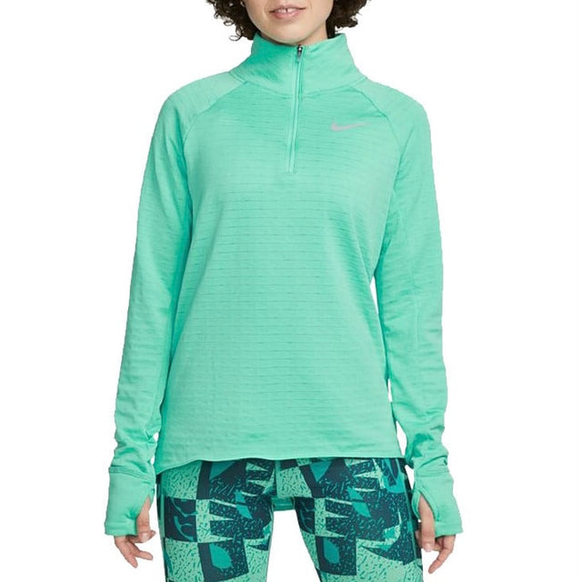 Nike Women's Therma Element Half Zip Top - Turquoise
