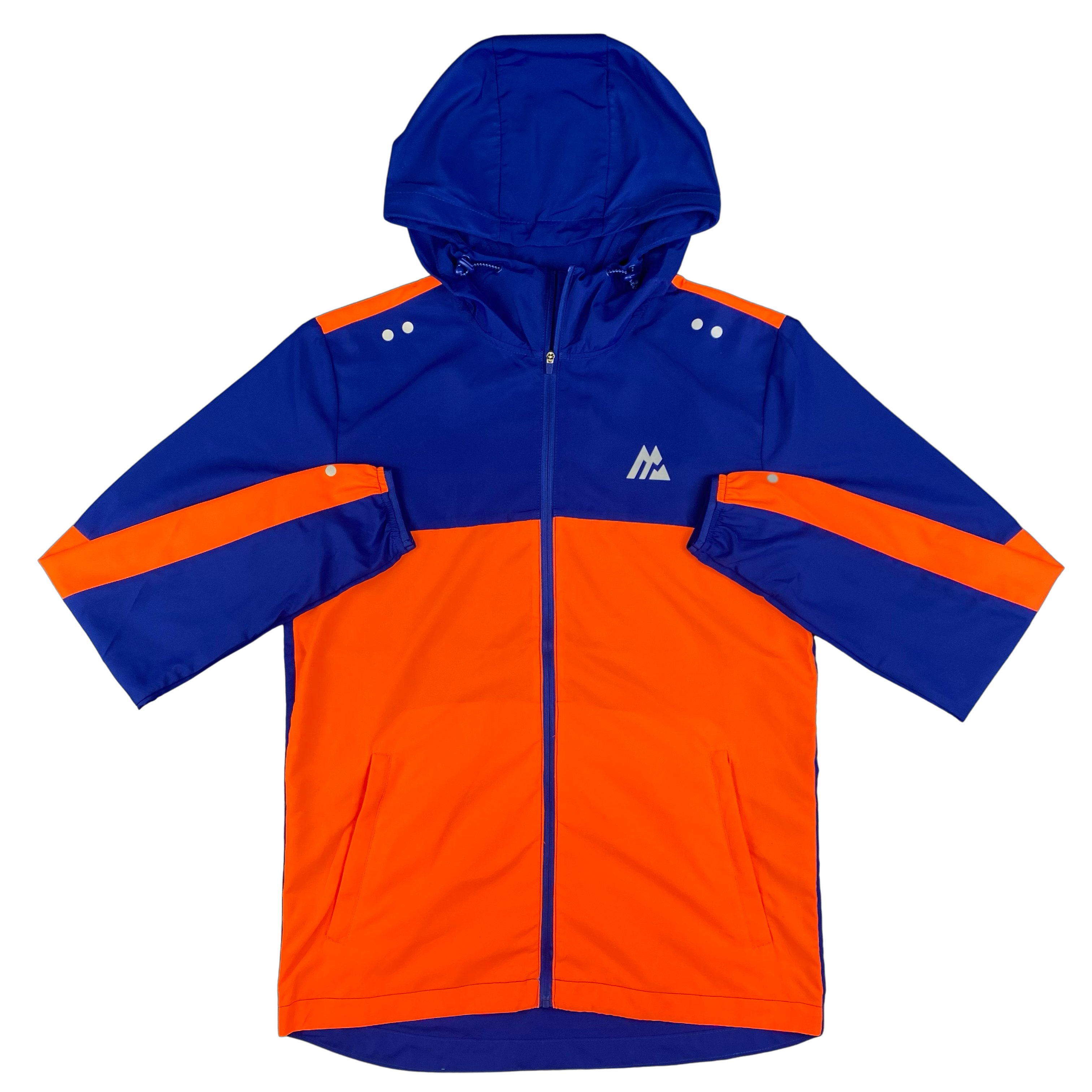Orange and 2025 white windbreaker