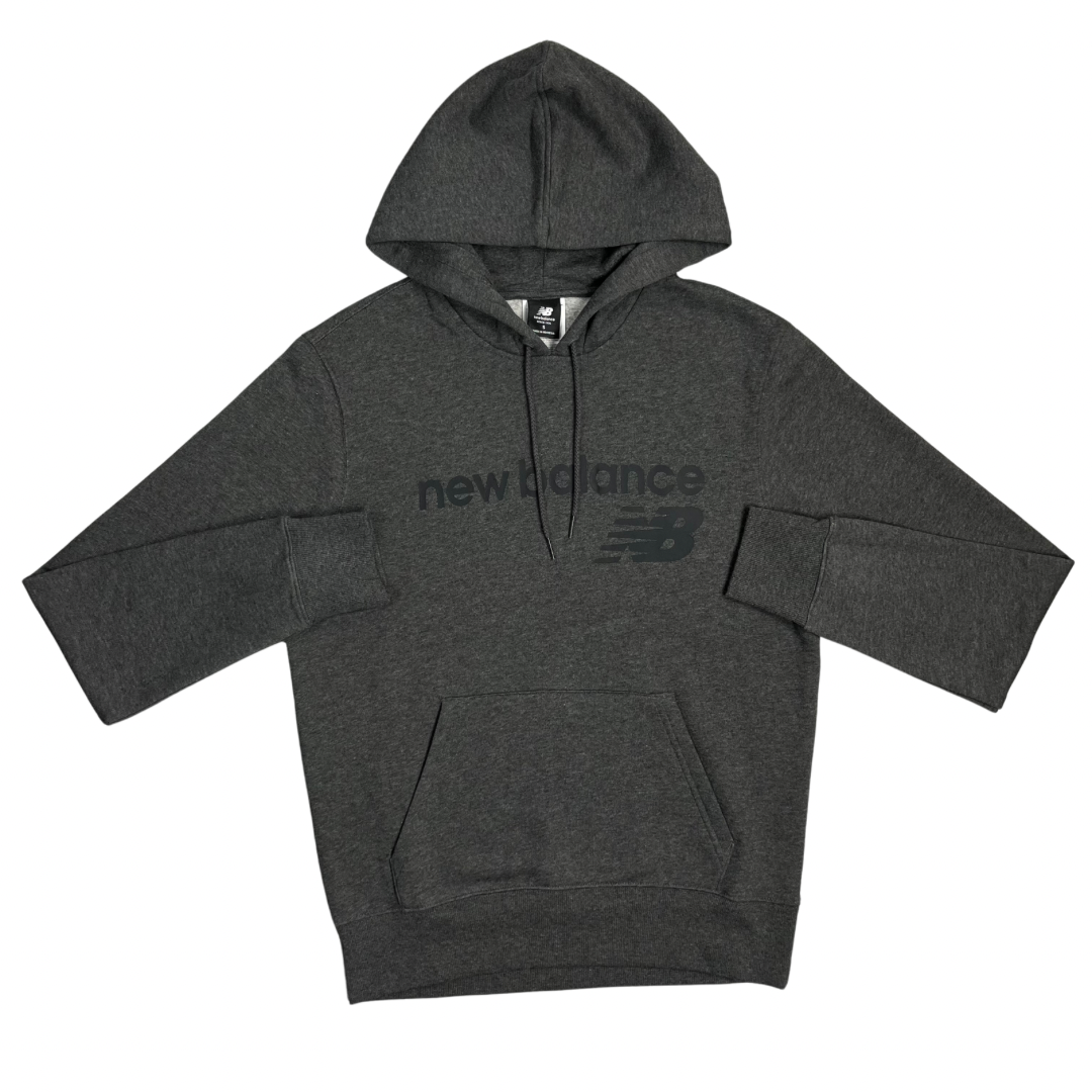 New Balance Logo Fleece Hoodie - Charcoal Grey