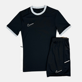 Nike Academy Drill T-Shirt / Shorts Set - Black/White