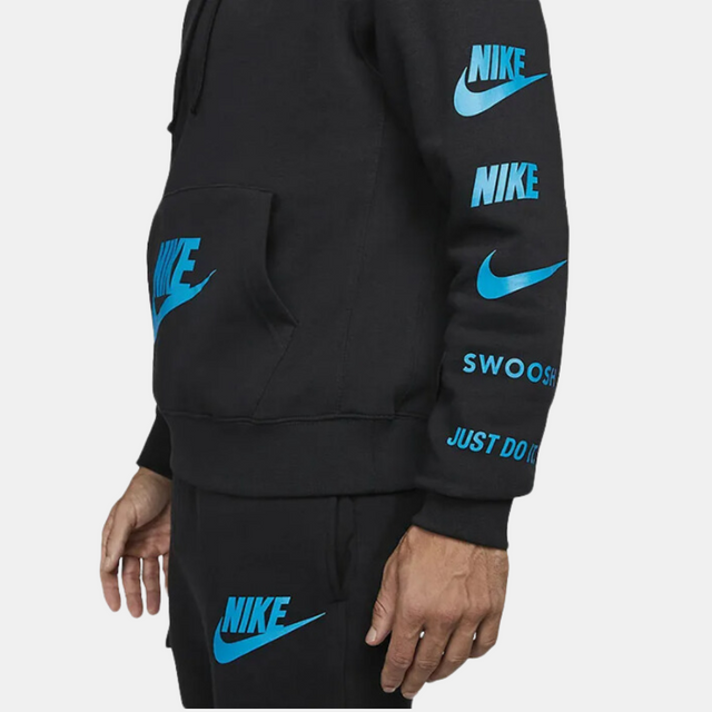 Nike Pullover Graphic Tracksuit - Black / Blue