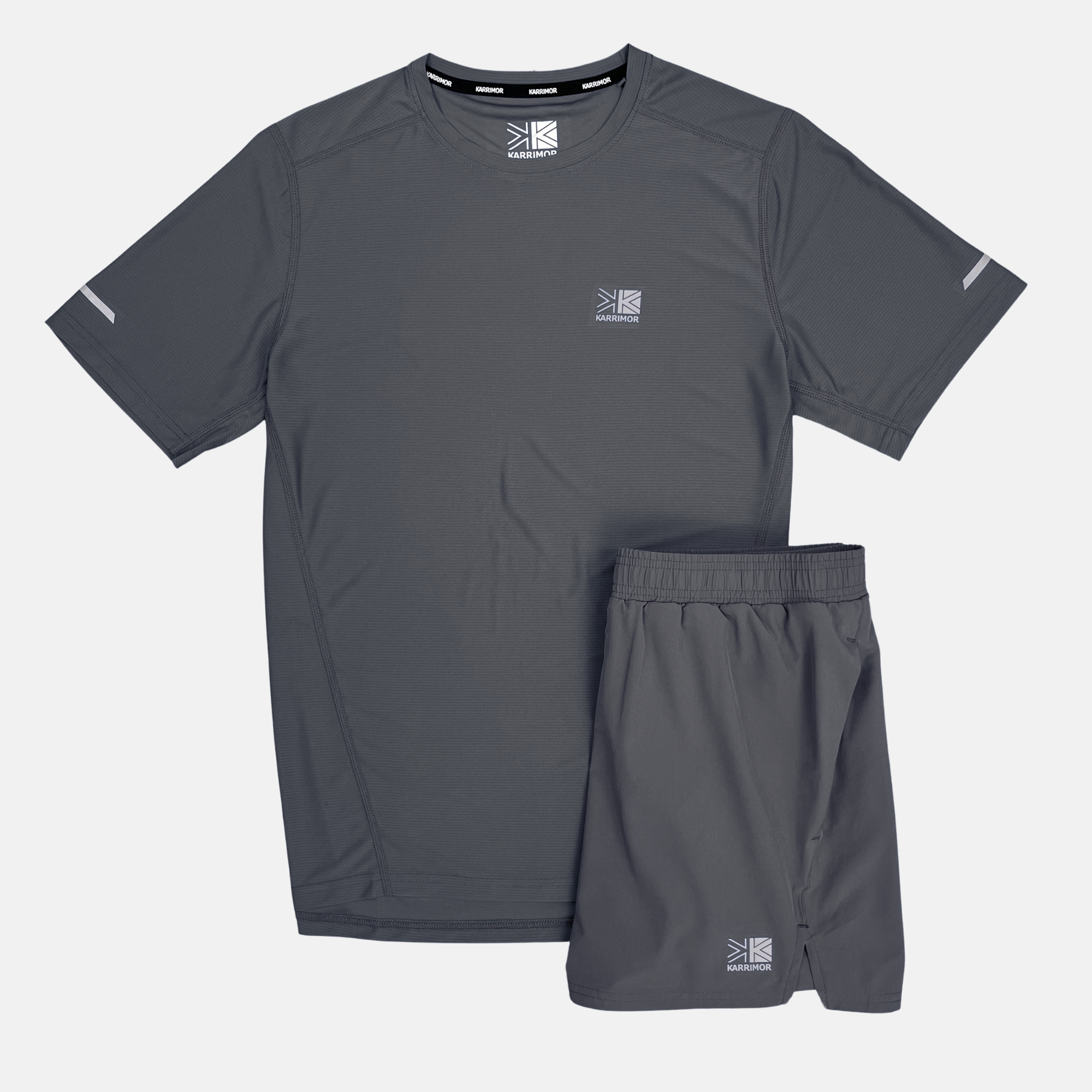 Karrimor Run T-Shirt / Shorts Set - Charcoal