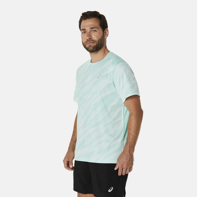 Asics Core All Over Print T-Shirt - Mint/Green