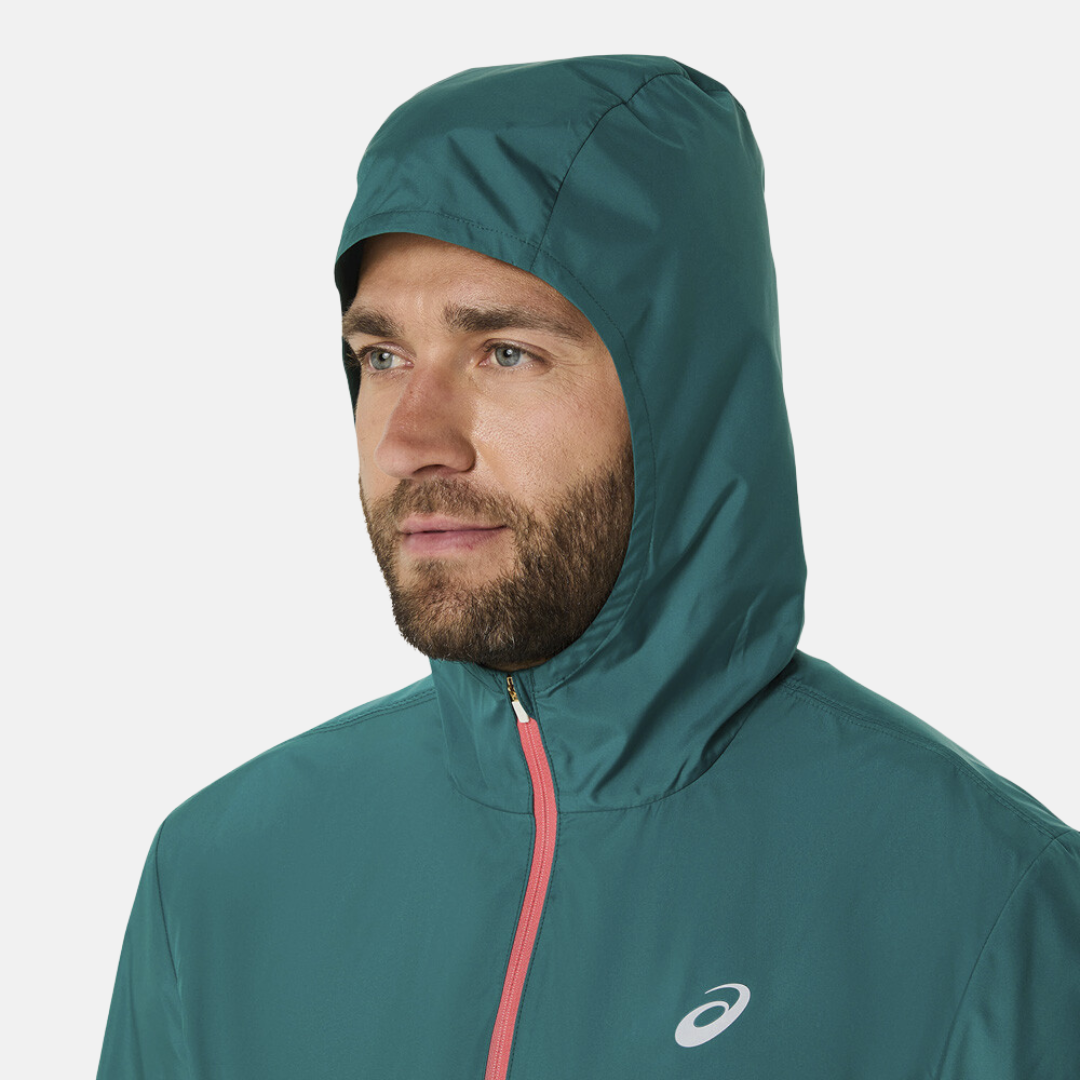 Asics Core Running Jacket - Teal/Orange