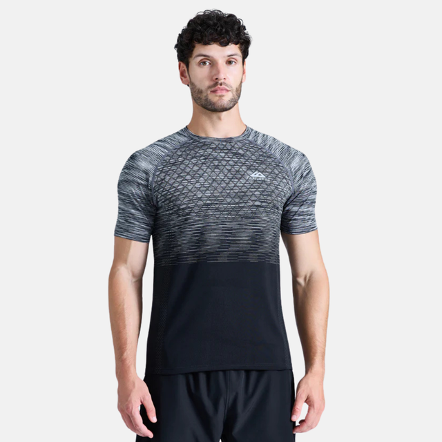 Trailberg Stride Seamless T-Shirt - Moon Grey/Black