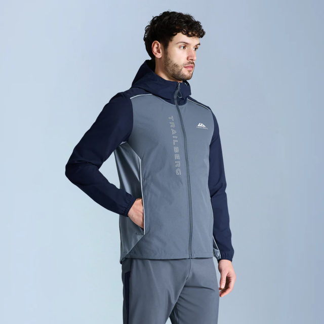 Trailberg Triathlon AW25 Tracksuit - Storm Grey/Navy Blue