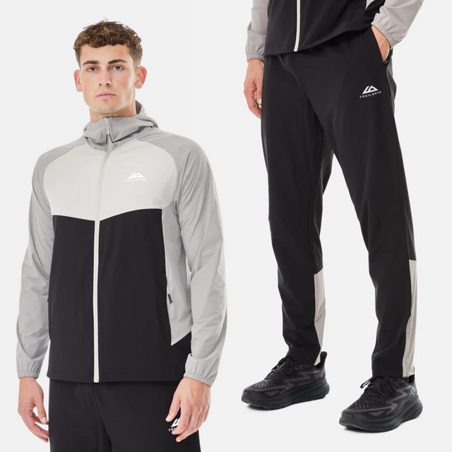 Trailberg Focus Tracksuit - Pale Taupe/Black