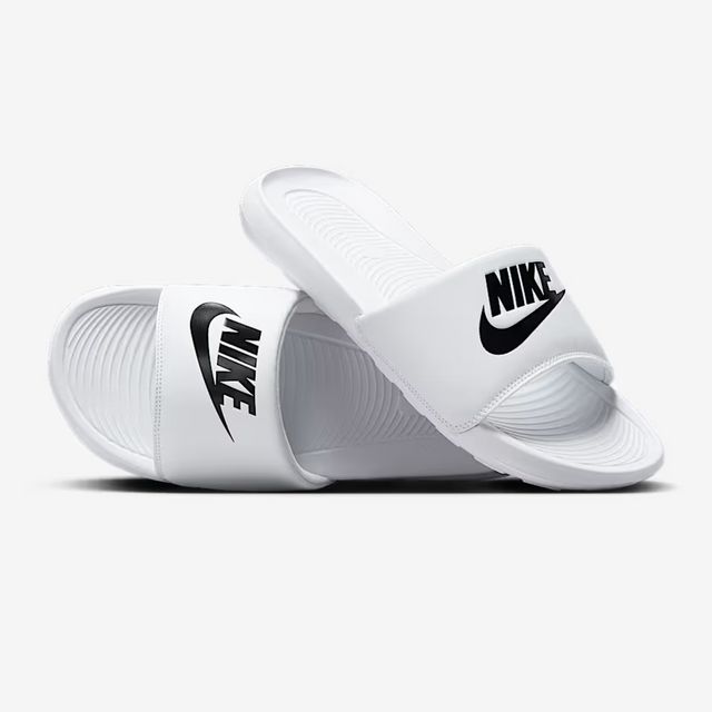Nike Victori Logo Sliders - White