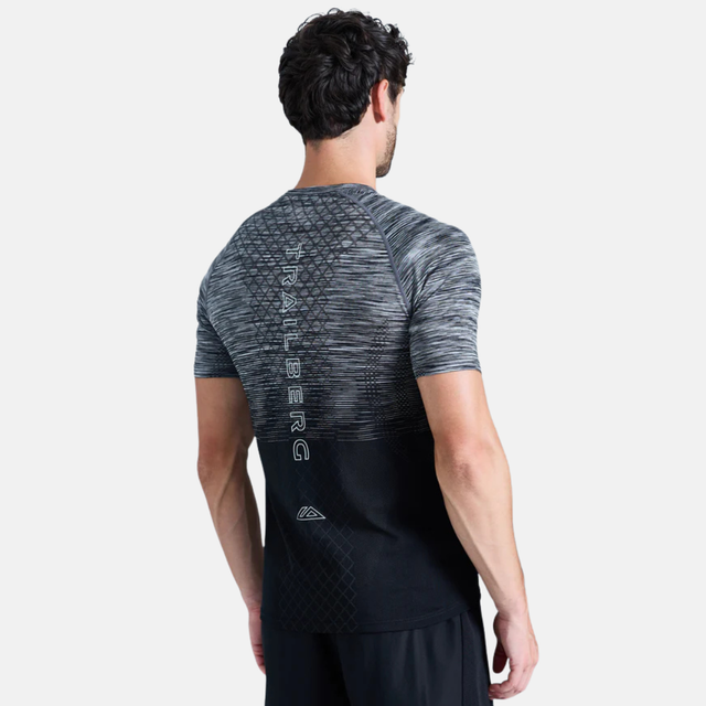 Trailberg Stride Seamless T-Shirt - Moon Grey/Black