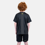 Flux Junior Marl T-Shirt / Versatility Shorts Set - Black/Neon