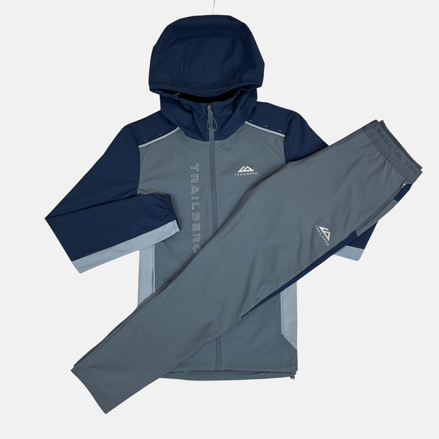 Trailberg Triathlon AW25 Tracksuit - Storm Grey/Navy Blue
