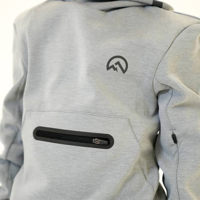 Flux Junior Velar Hoodie Tracksuit - Grey