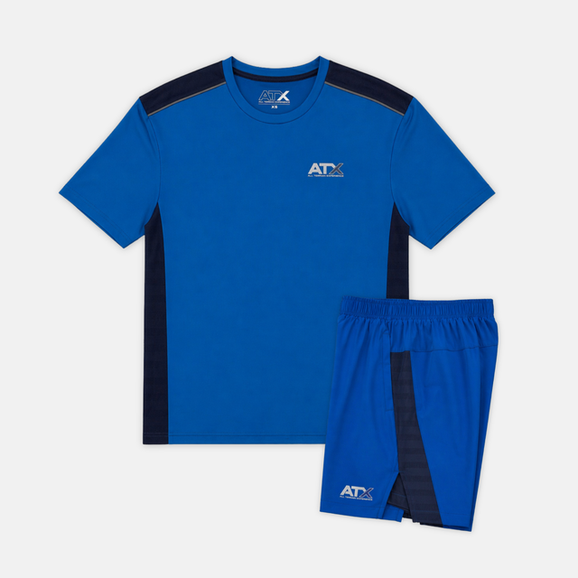 ATX Junior Cascade T-Shirt / Shorts Set - Dark Blue/Navy