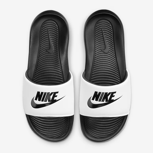Nike Victori Logo Sliders - Black/White