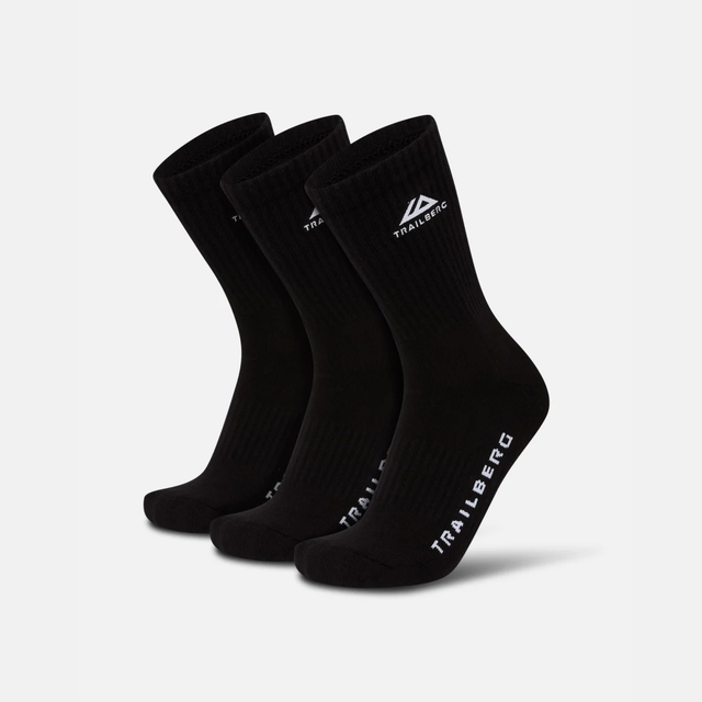 Trailberg Edgebound 3pk Socks - Black