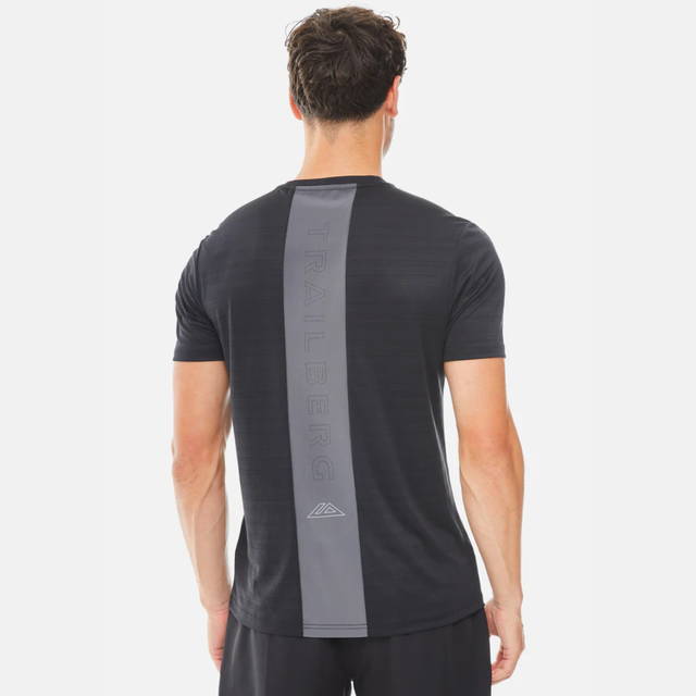 Trailberg Cloud AW25 T-Shirt - Black/Volcano Grey