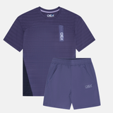 OEX Piton T-Shirt / Breacon Shorts Set - Grape