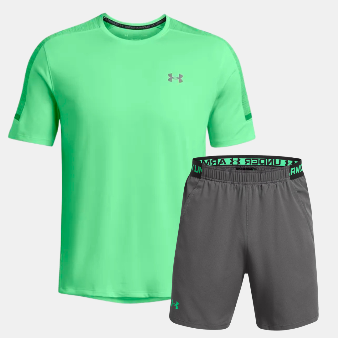 Under Armour Utility TShirt / Shorts Set - Green