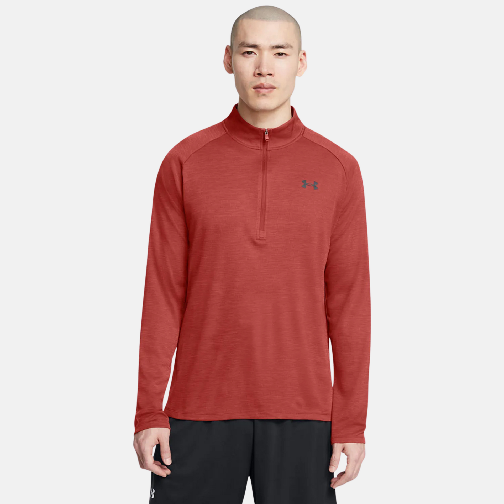 Tech Textured 1 4 Zip Burned