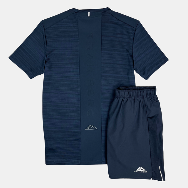 Trailberg Cloud  T-Shirt / Essential Short Set - Navy