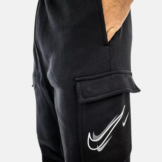 Nike Multi Swoosh Graphic Crew Tracksuit - Black / White
