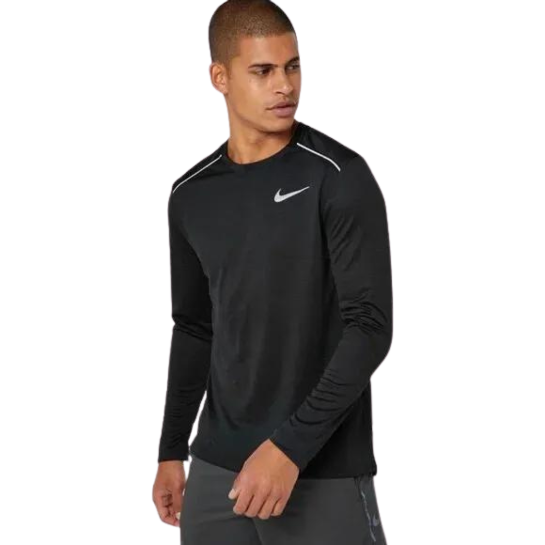 NIKE MILER LONGSLEEVE T-SHIRT 1.0 - BLACK