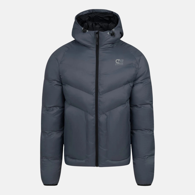 Cruyff Hematite Puffer Coat - Slate Grey