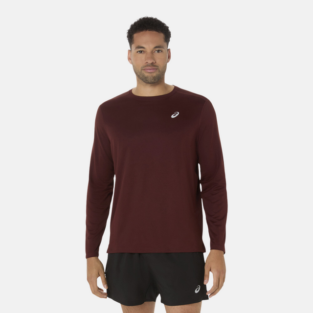 Asics Core Long Sleeve T-Shirt - Burgundy