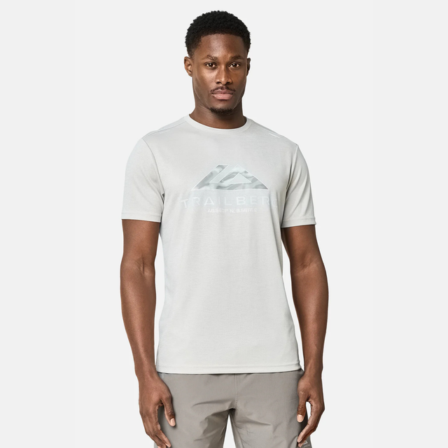Trailberg Blur Logo T-Shirt / Shorts Set - Pebblestone