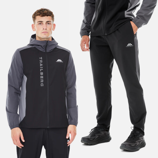 Trailberg Triathlon AW25 Tracksuit - Black/Asphalt