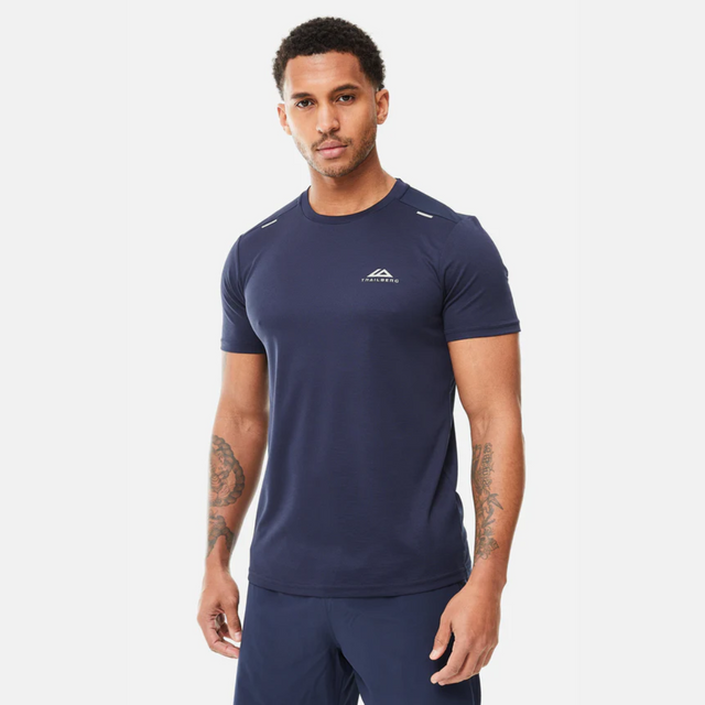 Trailberg Crest T-Shirt / Essentials Short Set - Navy Blue