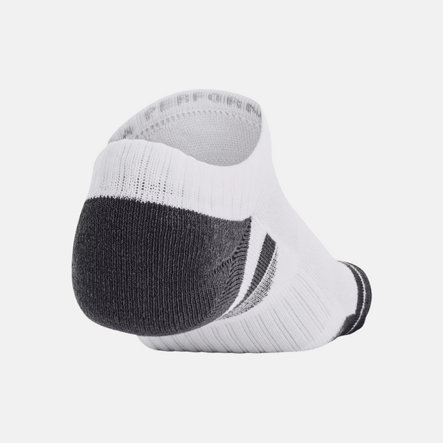 Under Armour Performance (3 Pack) No Show Socks - White