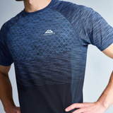 Trailberg Stride Seamless T-Shirt - Deep Ocean/Aqua Eclipse
